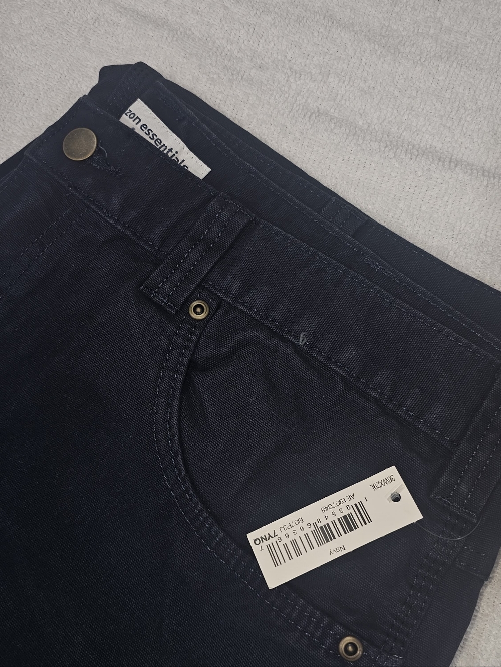 Amazon Essentials Navy Casual Pants/38W/29L/Navy/NWT